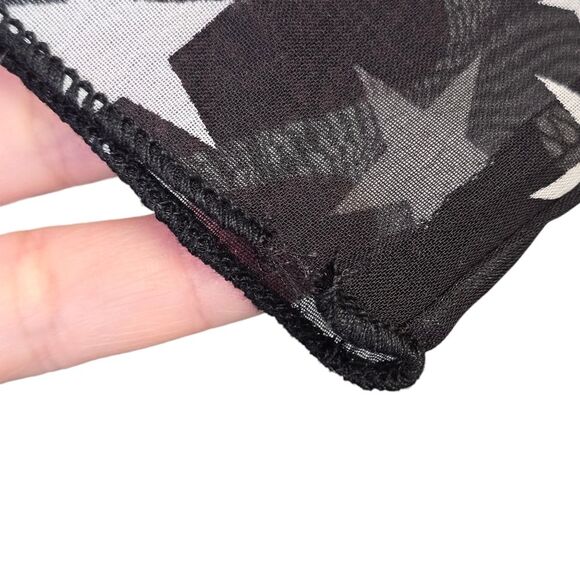 NWT Nasty Gal Women's Sz 2 Star Backless Mini Skater Dress Black White - Picture 13 of 15